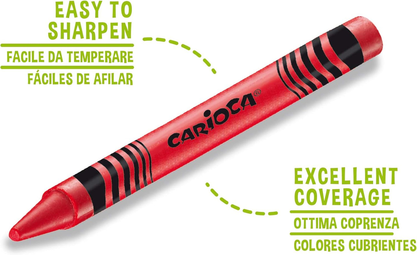 Carioca 24 Maxi wax crayons