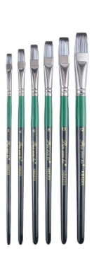 Panwenbo Nylon Black Flat Brush