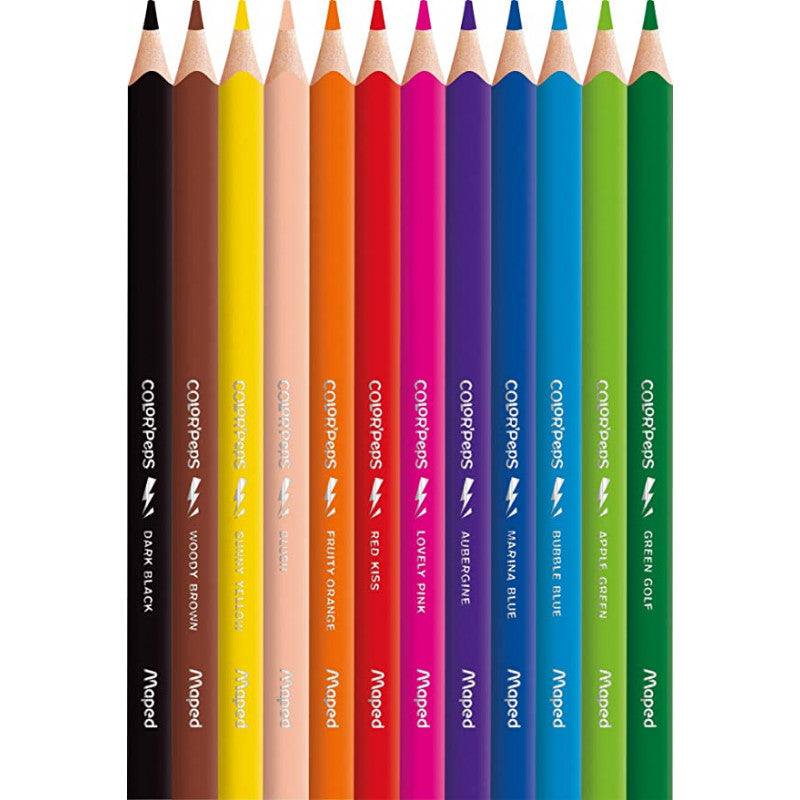Maped color'peps 12 maxi colored pencils