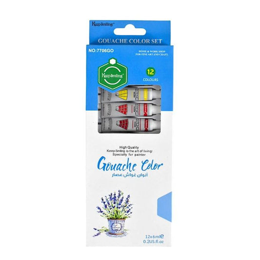 Keep smiling gouache set 12*6ml