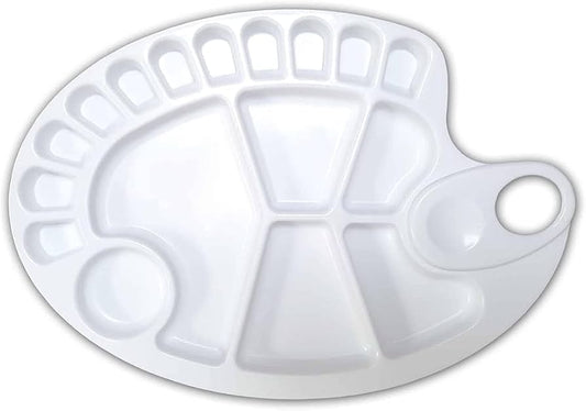 Plastic Kidney Shaped Palette 17 Hole