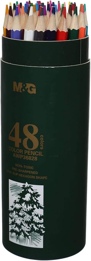 M&G coloring pencils cylinder tube