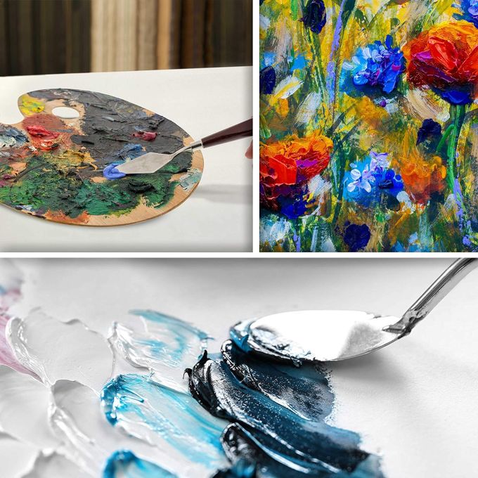 Artist palette knives set