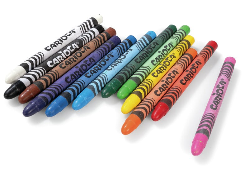 Carioca 24 wax crayons