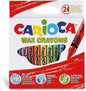 Carioca 24 wax crayons
