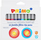 Primo 12 Jumbo Fiber Tip Markers