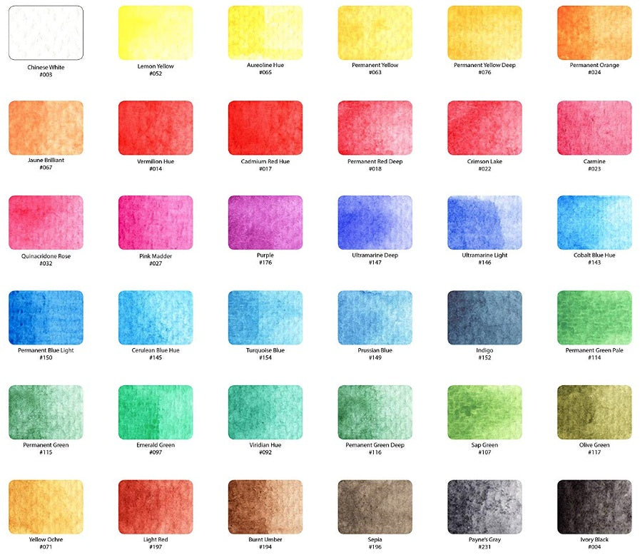 Koi watercolor set 60 colors