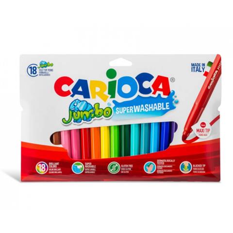 Carioca jumbo super washable felt tip markers