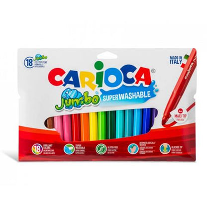Carioca jumbo super washable felt tip markers