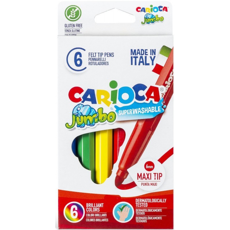 Carioca jumbo super washable felt tip markers