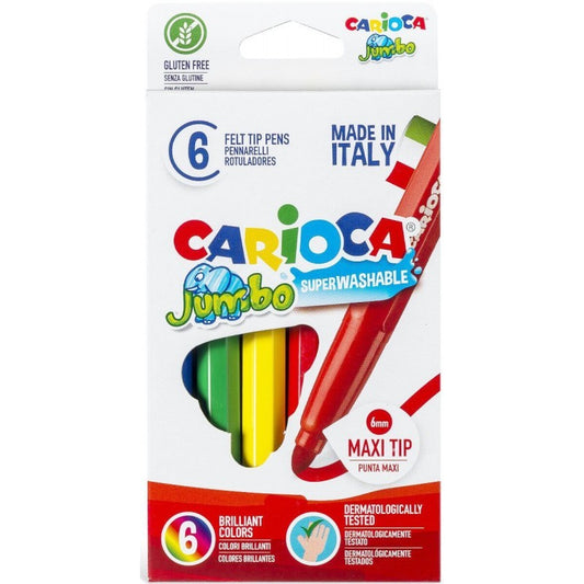Carioca jumbo super washable felt tip markers