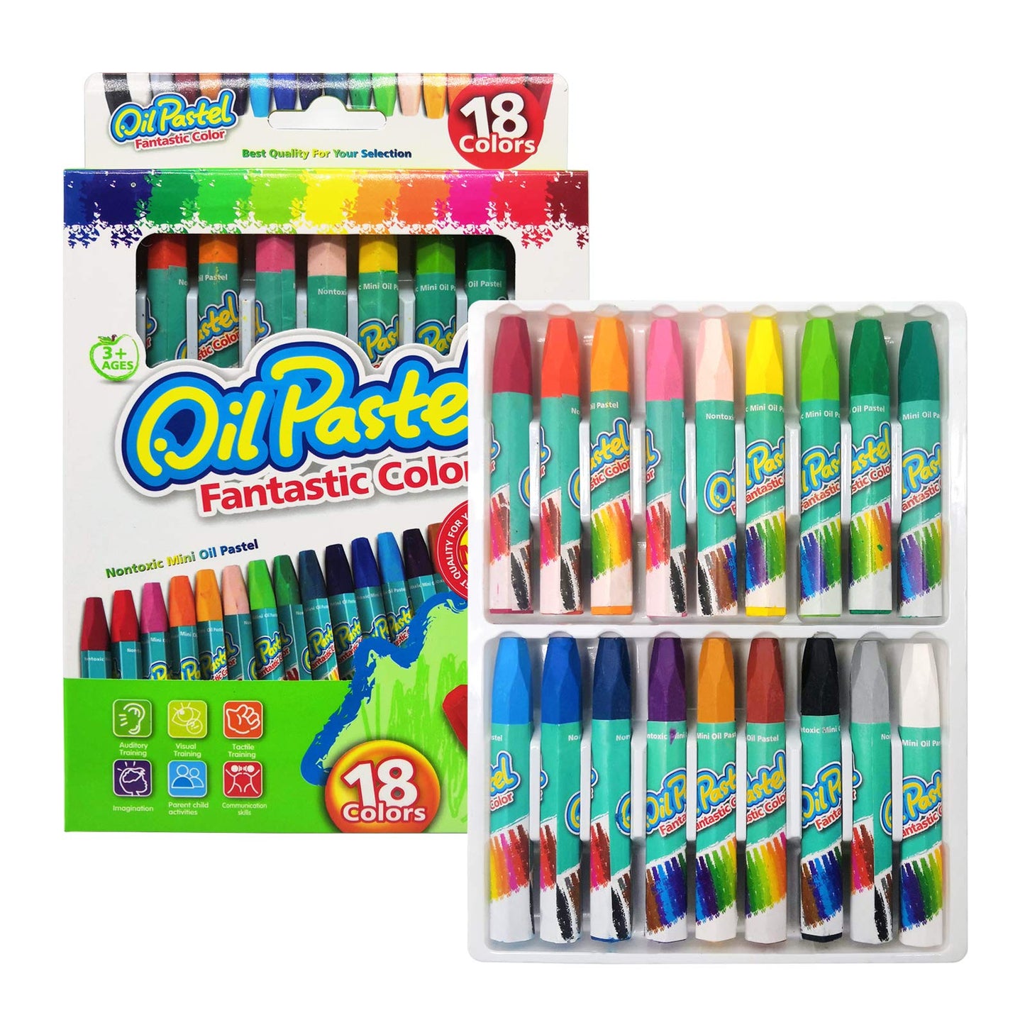 Fantastic colors oil pastel