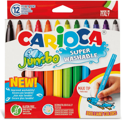Carioca jumbo super washable felt tip markers