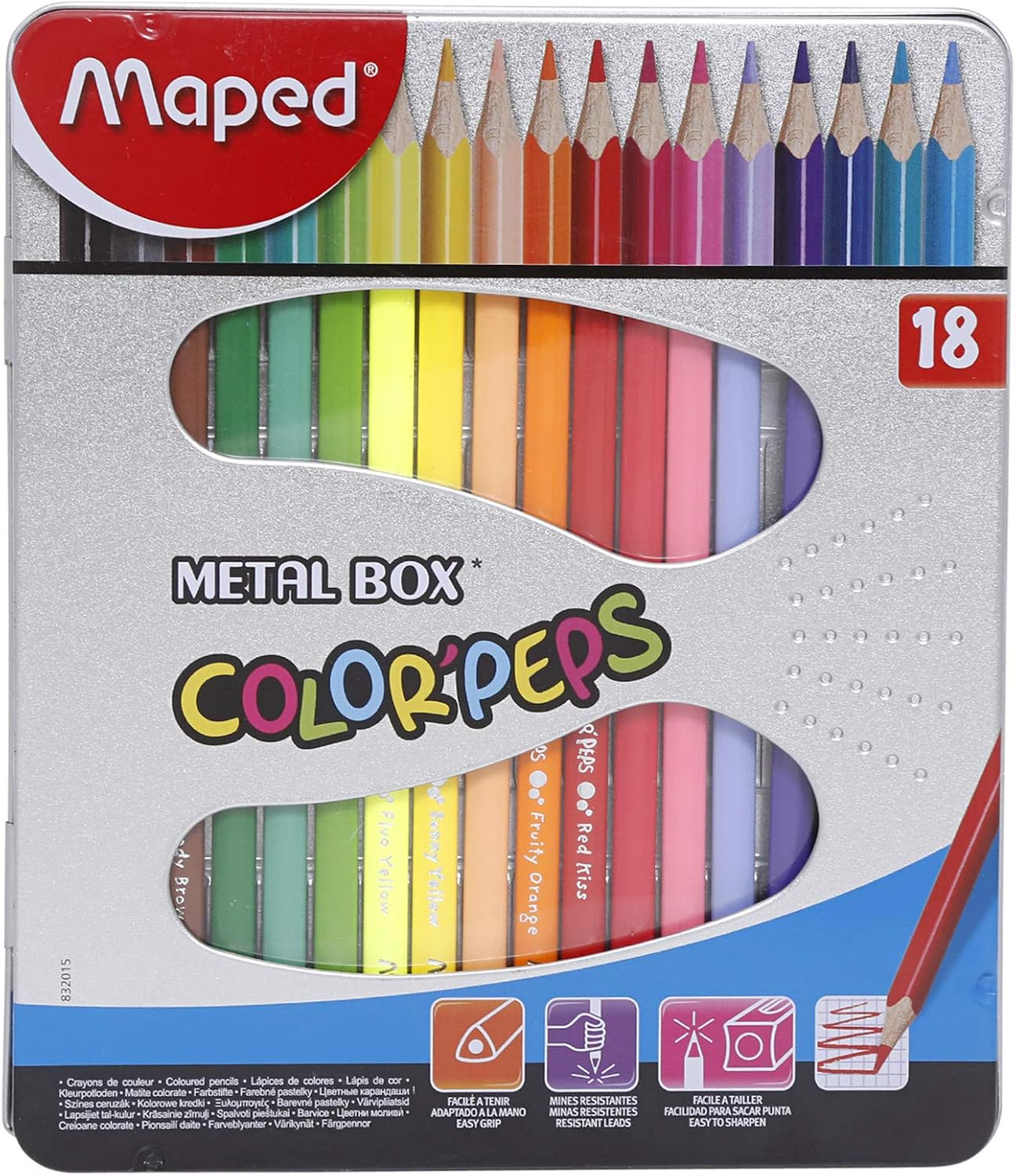 Maped Color'Peps Colored Pencils in Metal Case