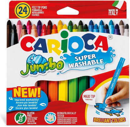 Carioca jumbo super washable felt tip markers