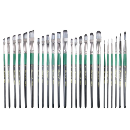 6pcs Premium Wood Nylon Hair Professional Artist Paint Brush Set