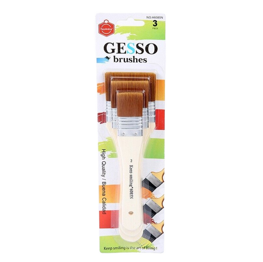 Keep Smiling Gesso 3 pcs Brushes set