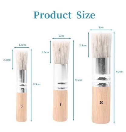 Keep smiling stencil brushes set