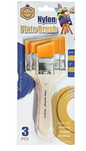 Keep smiling 3 big angled brushes set