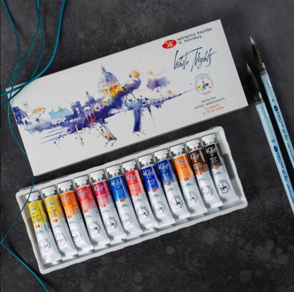 White nights watercolor 12*10ml set