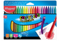 Maped plastic clean wax crayons