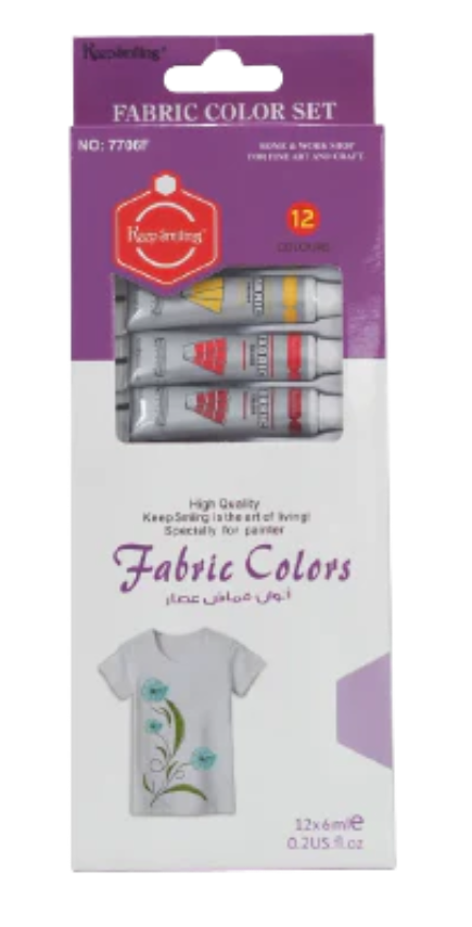Keep smiling fabric set 12*6ml