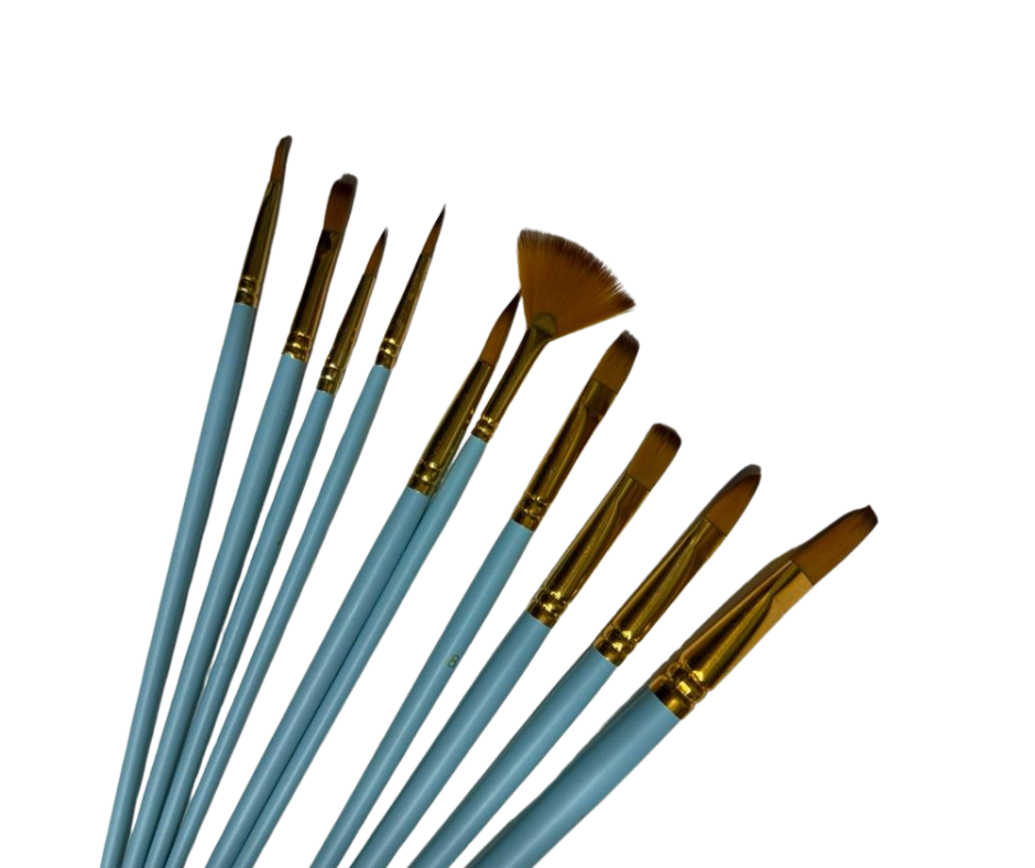 Artist brushes 10 different pcs set