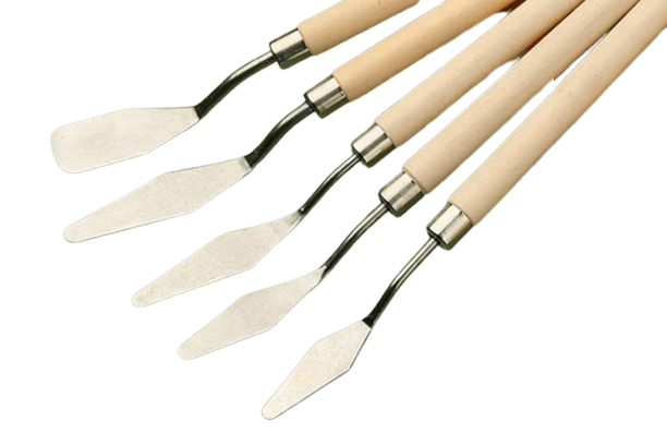Keep smiling 5 pcs palette knifes set