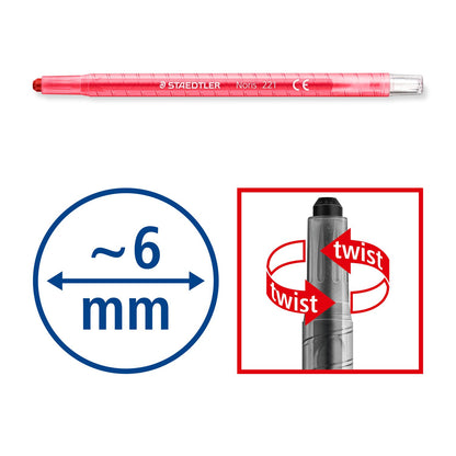 Staedtler twister 12 crayons