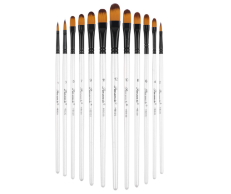 Panwenbo Painting Brush 12-Piece Set