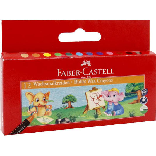 Faber_castell 12 Bullet wax crayons