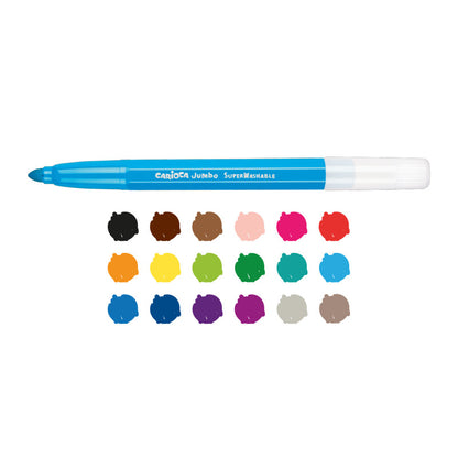 Carioca jumbo super washable felt tip markers