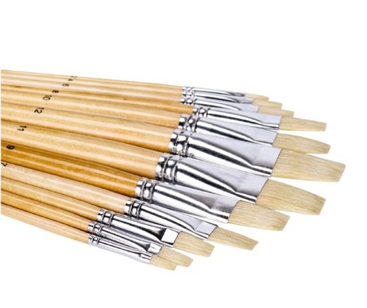 Oil Painting Flat Brushes Set