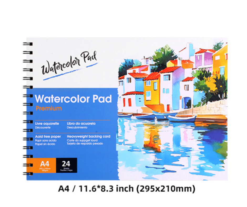 Panwenbo A4 180gsm Watercolor Drawing Pad