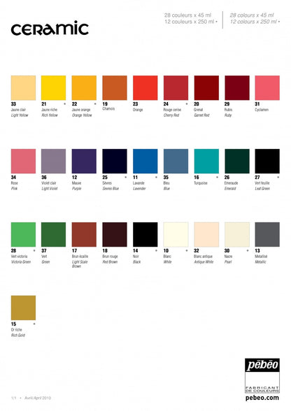 Pebeo ceramic paint