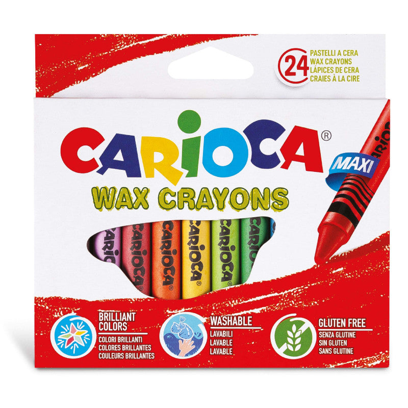 Carioca 24 Maxi wax crayons