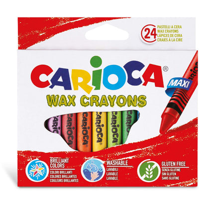 Carioca 24 Maxi wax crayons