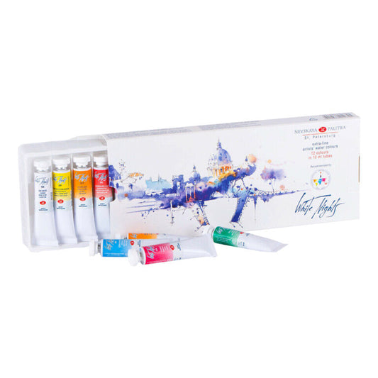 White nights watercolor 12*10ml set