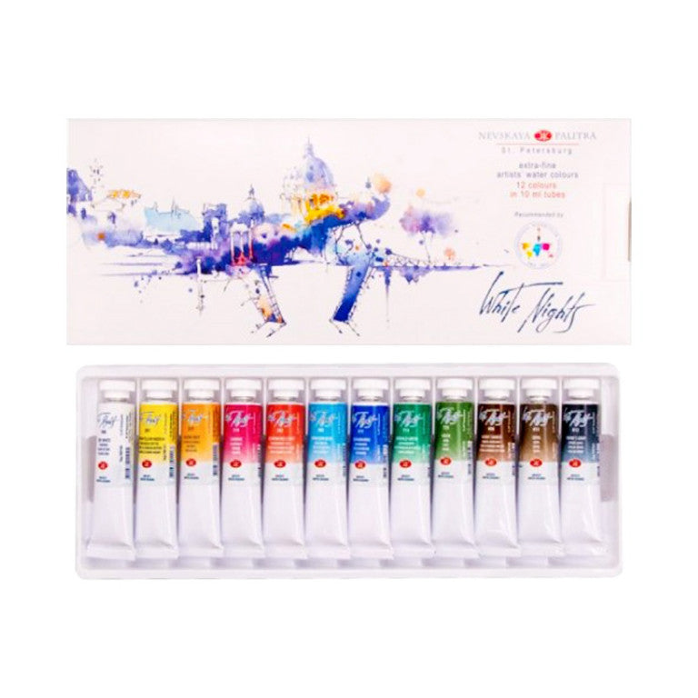 White nights watercolor 12*10ml set